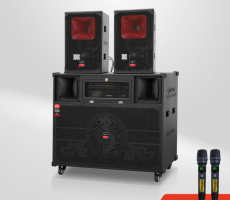 Loa kéo điện karaoke di động Lovina KD-218M Mới