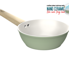 Chảo phủ sứ Nano đáy từ Sunhouse Healthy SHG20MT1