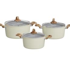 Bộ nồi chống dính vân đá đáy từ Sunhouse SHG7979MA